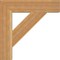 Ekena Millwork Traditional Block Rough Sawn Bracket, Western Red Cedar, 4"W x 20"D x 20"H BKT04X20X20TRA05RWR - alternate 2